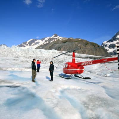 Glacier Helicopter Landing