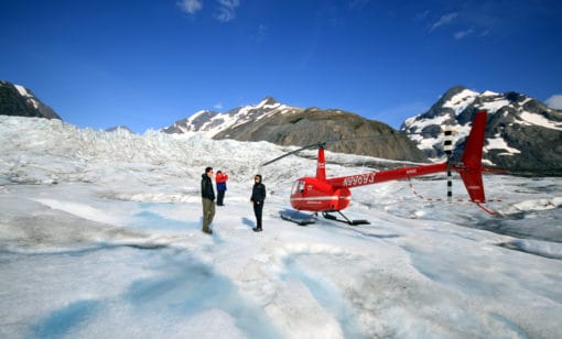 Glacier Helicopter Landing
