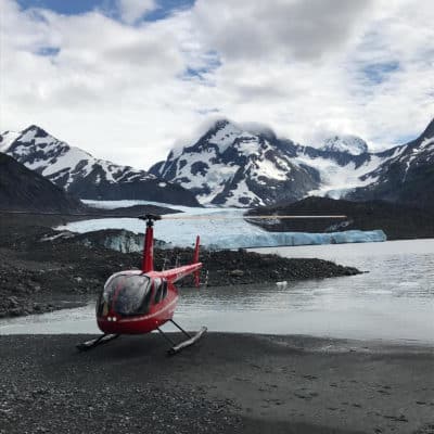20 Mile Glacier with Alpine Air Alaska R44 Helicopter