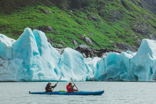 Tandem Kayaking near Glaciers